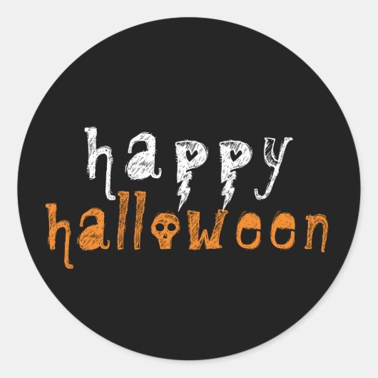 Happy Halloween Spooky Sticker (Vorderseite)