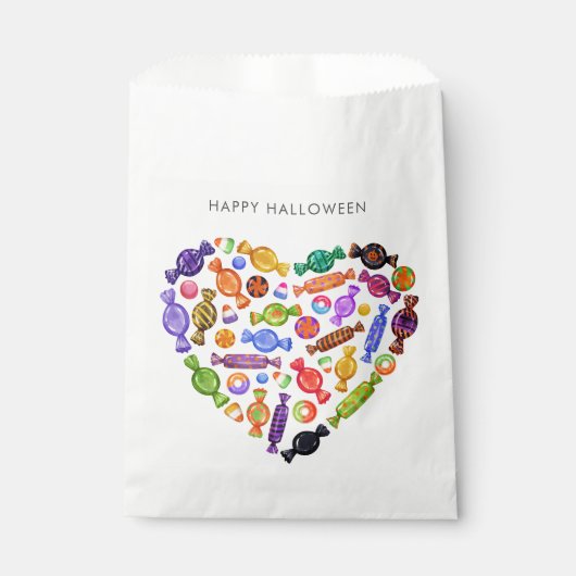 Happy Halloween Spooky Sweet Candy Heart Geschenktütchen (Vorderseite)