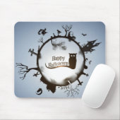 Happy Halloween Spooky Themed Mousepad (Mit Mouse)