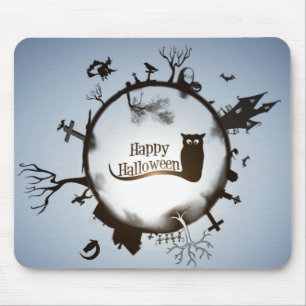 Happy Halloween Spooky Themed Mousepad