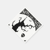 Happy Halloween Spooky Tree Paper Napkin Serviette (Ecke)