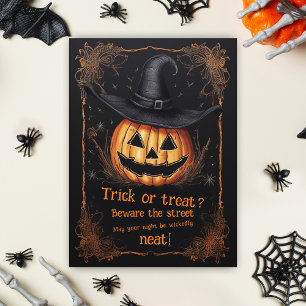 Happy Halloween Spooky Trick oder Gruß behandeln Karte