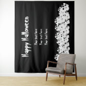 Happy Halloween Spott-Pflücken-Custom-Text Wandteppich (Beispiel)