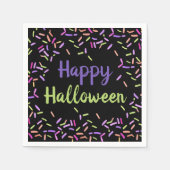 Happy Halloween Sprinkles Custom Paper Serviette (Vorderseite)