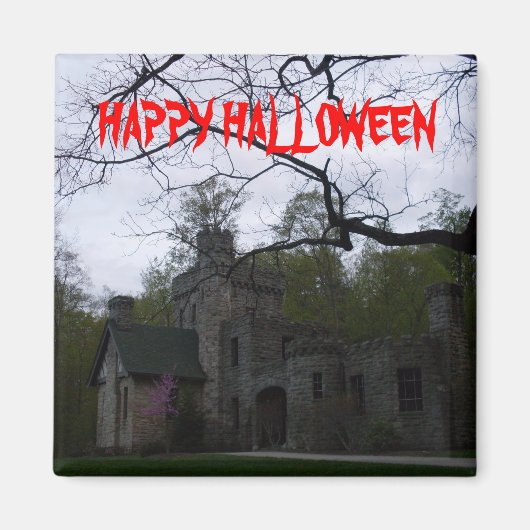 HAPPY HALLOWEEN SPUK CASTLE-Magnet Magnet (Vorne)