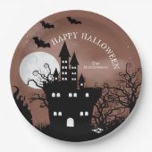Happy Halloween Spuk Castle Pappteller (Vorderseite)