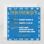 Happy Halloween Spuk Cemetar mit Spooky Tomb Einladung (Rückseite)