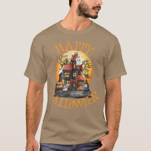 Happy Halloween Spuk Haus ästhetischer Geist Spoo T-Shirt