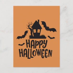 Happy Halloween Spuk Hausmädchen Feiertagspostkarte