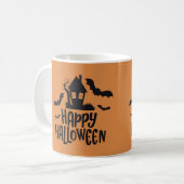 Happy Halloween Spuk Hausmädchen Kaffeetasse (Vorderseite Links)