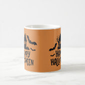 Happy Halloween Spuk Hausmädchen Kaffeetasse (Mittel)