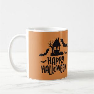 Happy Halloween Spuk Hausmädchen Kaffeetasse