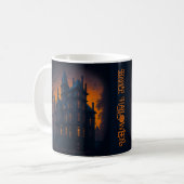 Happy Halloween Spuk Herrenhaus Kaffeetasse (Vorderseite Links)