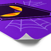 Happy Halloween Spuk House and Ghost Poster (Ecke)