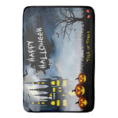 Happy Halloween Spuk House Bath Mat Badematte (Vorderseite Vertikal)