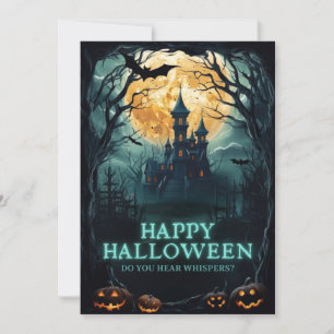 Happy Halloween Spuk House Feiertagskarte