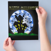 Happy Halloween Spuk House Flyer (Hand)