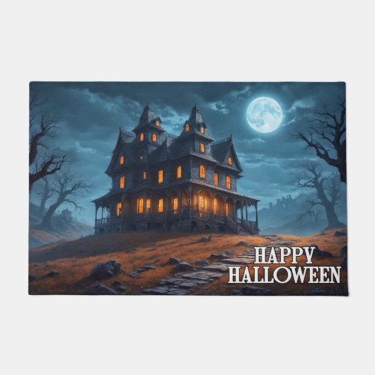 Happy Halloween Spuk House Fußmatte (Vorderseite)