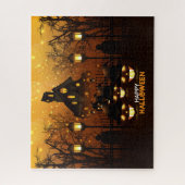 Happy Halloween Spuk House Jigsaw Puzzle (Vertikal)