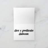 Happy Halloween Spuk House Karte (Innenseite)