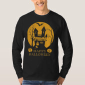 Happy Halloween Spuk House Long Sleeve T-Shirt (Vorderseite)