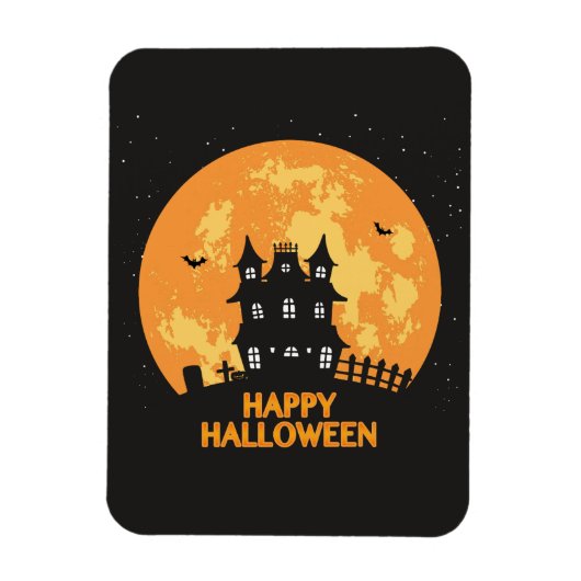 Happy halloween Spuk house Magnet (Vertikal)