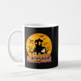 Happy Halloween Spuk House Moon Kaffeetasse