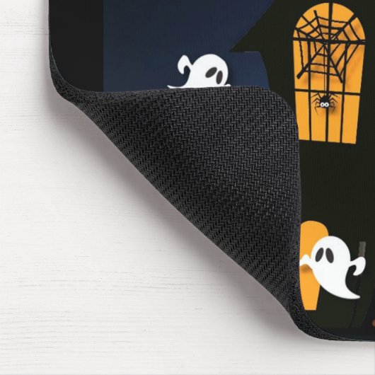 Happy Halloween Spuk House Mousepad (Ecke)