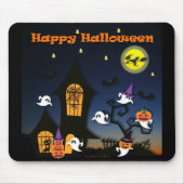 Happy Halloween Spuk House Mousepad (Vorne)