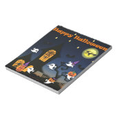 Happy Halloween Spuk House Notizblock (Rotiert)