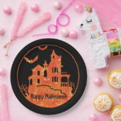 Happy Halloween Spuk House Pappteller (Party)