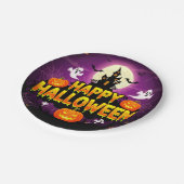 Happy Halloween Spuk House PartyPaper Plate Pappteller (Schrägansicht)