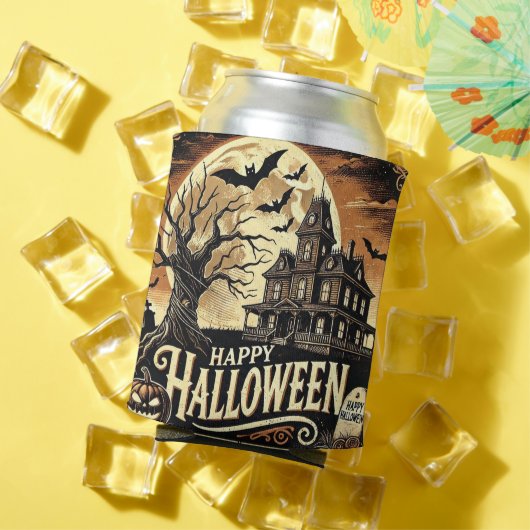 Happy Halloween Spuk House Pumpkins kann kühler Dosenkühler (In Situ Sommer)