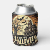 Happy Halloween Spuk House Pumpkins kann kühler Dosenkühler (Kanne Vorderseite)