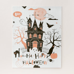 Happy Halloween Spuk House Puzzle