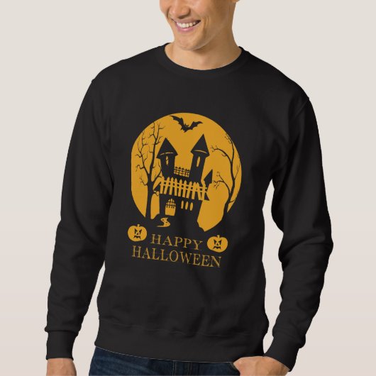 Happy Halloween Spuk House Sweatshirt (Vorderseite)