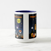 Happy Halloween Spuk House Tasse (Zentrum)