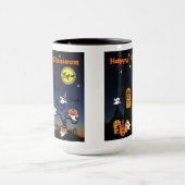 Happy Halloween Spuk House Tasse (Zentrum)