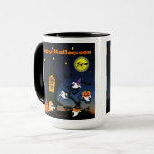 Happy Halloween Spuk House Tasse (Vorderseite Links)