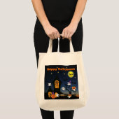 Happy Halloween Spuk House Tote Bag Tragetasche (Vorderseite (Produkt))