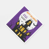Happy Halloween Spuk House Vampire Bat Napkin Serviette (Ecke)