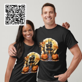 Happy Halloween Spuk House Yorkie Hexe T-Shirt