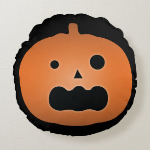 Happy Halloween Spuk Kürbislaterne Pumpkin Rundes Kissen