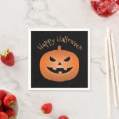Happy Halloween Spuk Kürbislaterne Pumpkin Serviette (Beispiel)