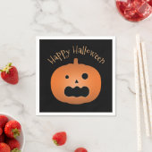 Happy Halloween Spuk Kürbislaterne Pumpkin Serviette (Beispiel)