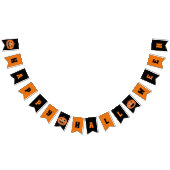 Happy Halloween Spuk Kürbislaterne Pumpkin Wimpelkette (Alle)