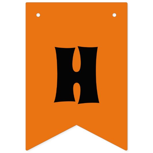 Happy Halloween Spuk Kürbislaterne Pumpkin Wimpelkette (Zweite Fahne)