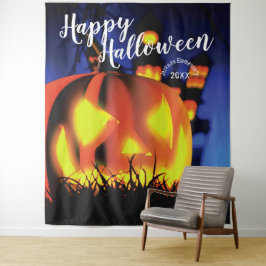 Happy Halloween Spuk Szene | Hintergrund des Party Wandteppich