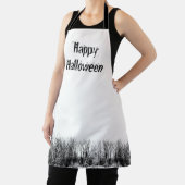 Happy Halloween Spuk Woods Schwarz-weiß Schürze (InSitu)