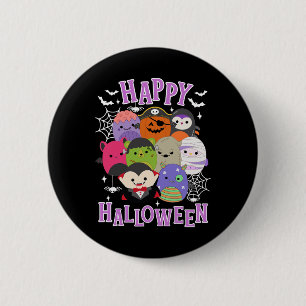 Happy Halloween Squad Mallow Gift Niedliches Kind Button